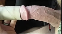 Toilettenpapier Tube Test veiny großen Schwanz mit Cockring wichsen