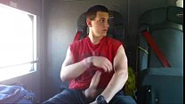 Cumming inside a fire truck