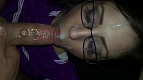 Wet Blowjob Ends With a Facial