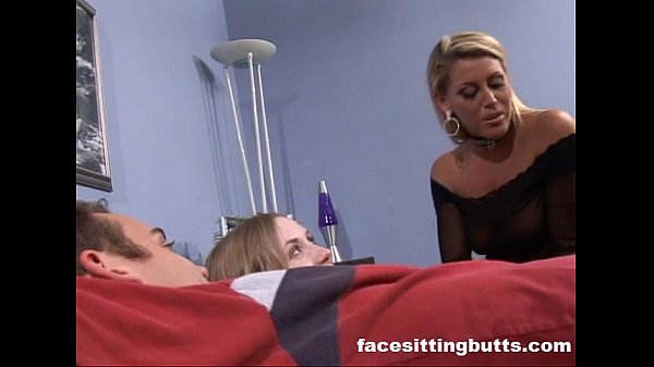 Mommy shows her stepdaughter how to properly suck cock
