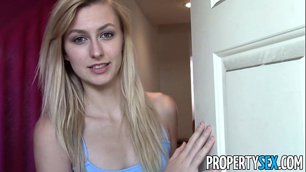 PropertySex - Gut aussehender blonder Immobilienmakler mit Hardcore-Sex in der Wohnung