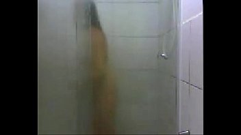 Shytara "Camfrog" Kitten taking a shower while her husband filmed"