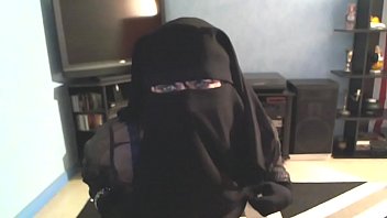 Muslim girl revealing herself