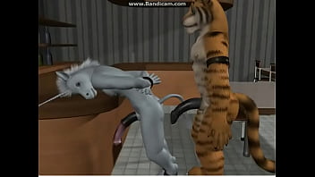 Tiger und Unicorm Sex (Cartoon Sex)