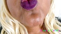 Purple Lips Seduction