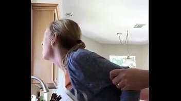 sexy big tits doggystyle in kitchen