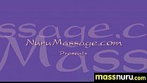 Naughty chick gives an amazing Japanese massage 1