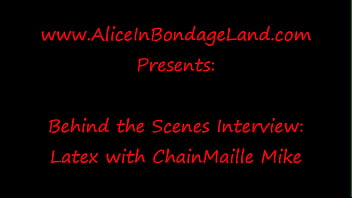 Latex Fetishist Rubber Gummi Interview Behind the Scenes AliceInBondageLand