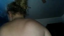 Curly haired blonde riding cock 18yrs