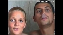 Russian pair takes off his sex on camera