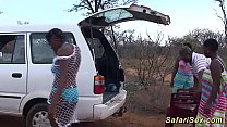 wilde afrikanische Safari Sex Orgie
