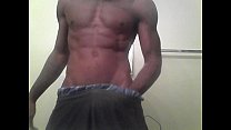 naked strong black man
