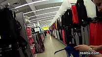 Glamorous czech chick was seduced in the shopping centre and screwed in pov