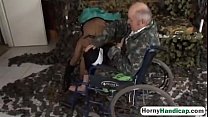 Amputee fucking brunette teen riding wheelchairk-hi-1