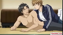 Hentai Homosexuell Paar mit einem Zungensex