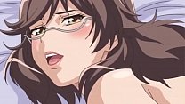 Anime fille délicate donne titjob avec éjaculation