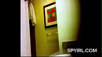 Clipe de câmera oculta exposta do hotel Hottie