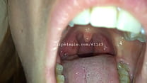 Fétichisme de la bouche - Silvia Mouth Video 1
