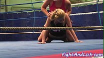 Amateur lesbians tribbing and wrestling