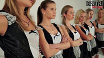 6 Girls Orgy Sexfight für die Alpha Female Maid