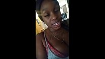 black girl giving husband a blowjob