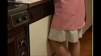 Asian Japanese step mom and her fucking in the kitchen