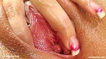 Kristina Banks gonzo style solo fingering masturbation on Give Me Pink