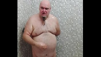 shower chubby after little sport in lockeroom