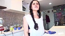 MAMACITAZ - #Luna Ruiz - La cameriera latina mora gode del sesso ruvido POV dopo la pulizia