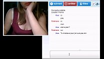 Horny french girl on webcam chat