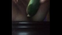 Tight pussy gets fucked by dildo