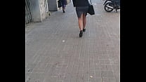 Sexy culo gordo chica caminando