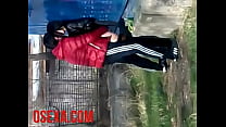 Mujer uzbeka follada al aire libre sexo en cámara oculta