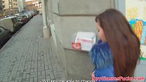 Real eurobabe pickedup and sprayed with jizz