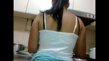 my girlfriend in the kitchen