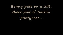 Bonny in Suntan Pantyhose
