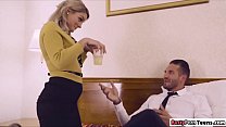 Stewardess squirts after getting analed