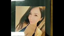 Cum tribute for Taiwanese model 詹椀媗
