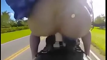 While riding a motorcycle