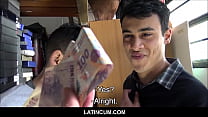 Un minet latino espagnol a payé de l'argent pour baiser son ami hétéro devant la caméra