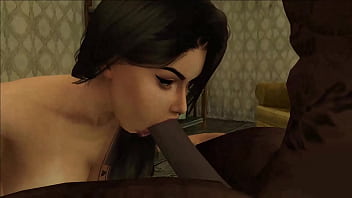 Sims 4 - Samantha succhia rapidamente la BBC