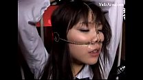 In Uniform With Pignose Tied To Bedframe Getting Her Mouth Fucked