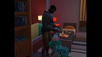 Трахаю толстую стриптизершу в Sims 4, играет