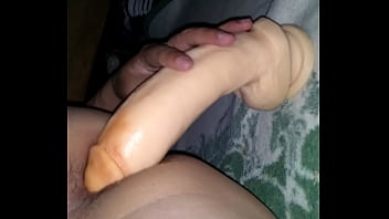 Playing with Dildo