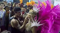 Backstage en Carnival 2019 antes de entrar al Sambódromo - Sabrina Sato - Gaviões da Fiel