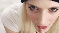 Blonde teen Mia Casanova suck a cock in POV and gets a huge facial