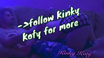 Kinky Blonde koty sucks cock