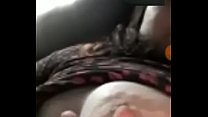 Naughty crown showing breasts on video call