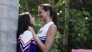 2 hot cheersquad members rubbing pussy