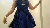 Sexy dance in blue dress https://www.sheer.com/bigassblonde